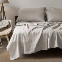 Luxe Linen Bedding - BreezyLuxe-150x230cm-Dark Grey-State of Style