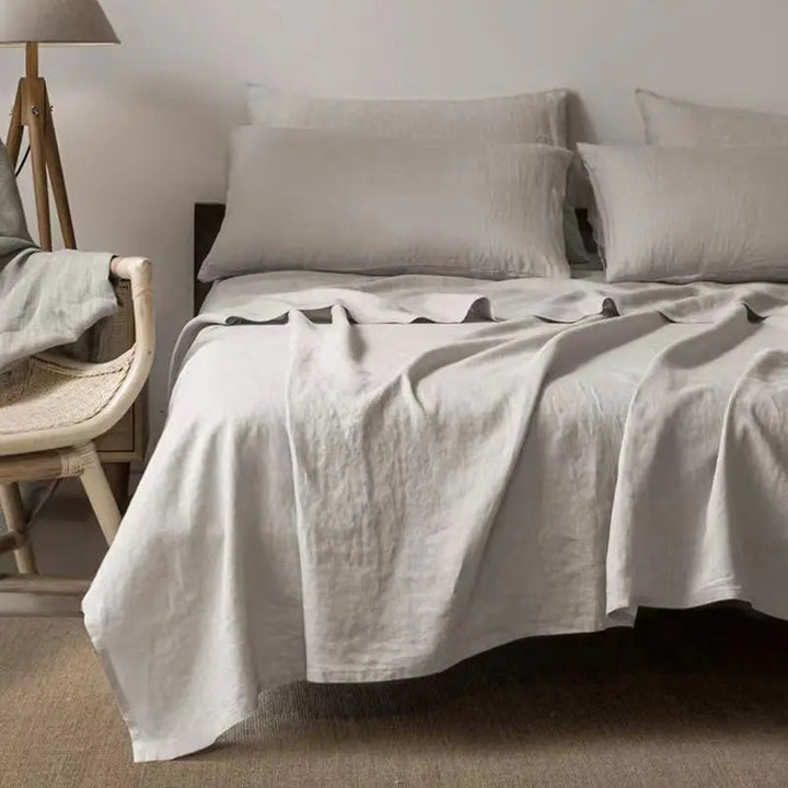 Luxe Linen Bedding - BreezyLuxe-150x230cm-Dark Grey-State of Style