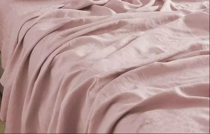 Luxe Linen Bedding - BreezyLuxe-150x230cm-Dusty Pink-State of Style