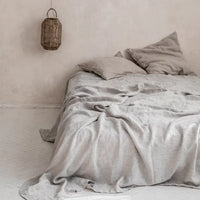 Luxe Linen Bedding - BreezyLuxe-150x230cm-Light Grey-State of Style