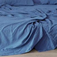 Luxe Linen Bedding - BreezyLuxe-150x230cm-Sea Blue-State of Style