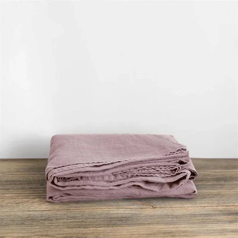 Luxe Linen Bedding - BreezyLuxe-150x230cm-Violet Grey-State of Style
