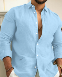 Luxe Linen Shirt - Finn-Blue-XS-State of Style