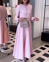 Luxe Maxi Dress with Bows - Celine-State of Style