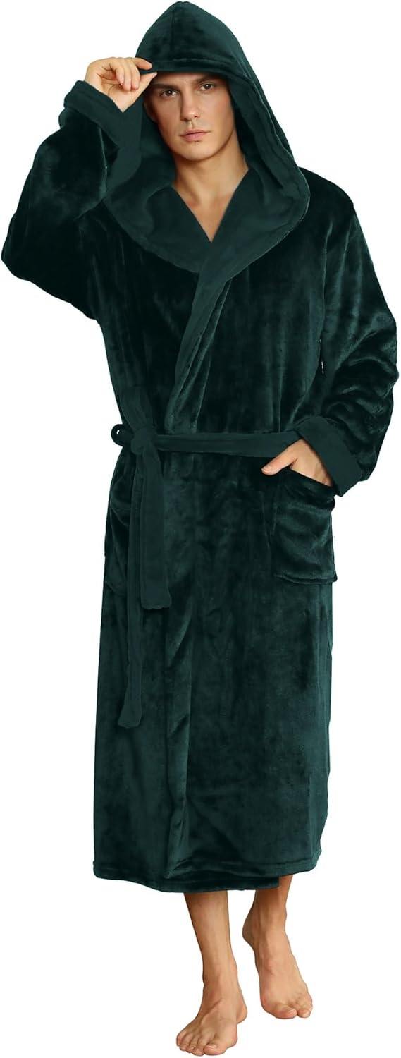 Luxe Men's Bathrobe - Robbie-Dark Green-S/M-State of Style