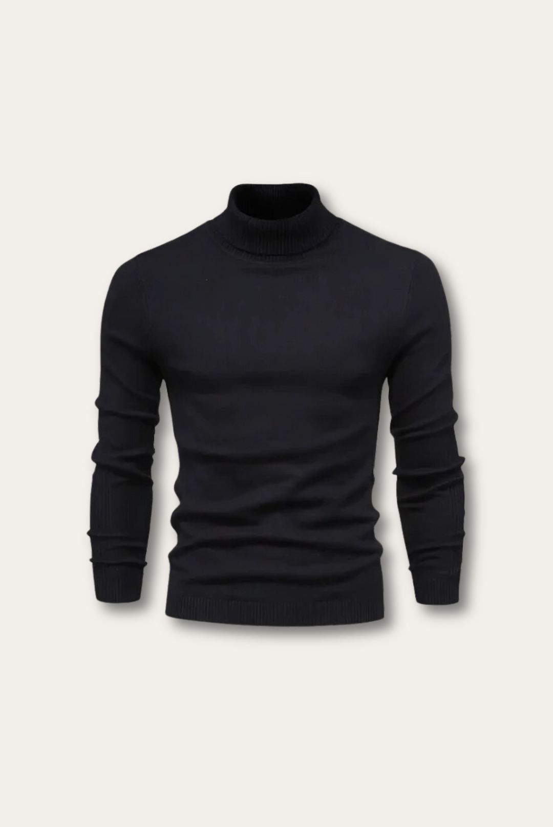 Luxe Men's Turtleneck Sweater – Adrian-Black-S-State of Style