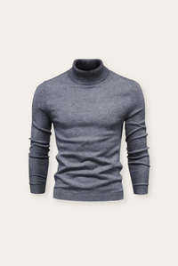 Luxe Men's Turtleneck Sweater – Adrian-Grey-S-State of Style