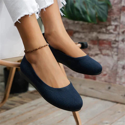Luxe Orthopaedic Ballet Flats - Alina-Khaki-3.5-State of Style