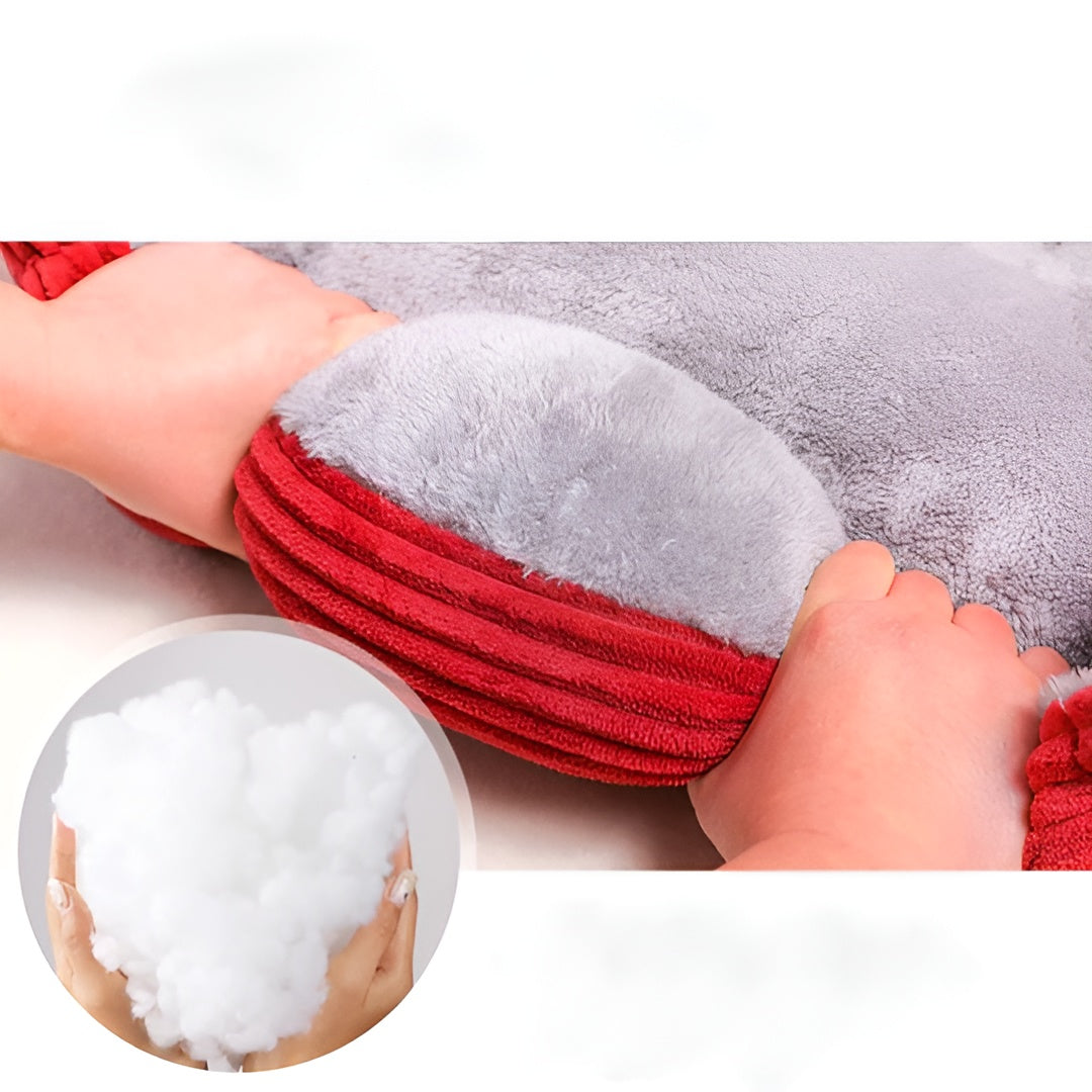 Luxe Orthopedic Plush Pet Bed - PlushNest-XS(40cm X 30cm)-Red-State of Style