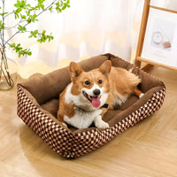 Luxe Orthopedic Plush Pet Bed - PlushNest-XS(40cm X 30cm)-Red-State of Style