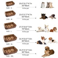 Luxe Orthopedic Plush Pet Bed - PlushNest-XS(40cm X 30cm)-Red-State of Style