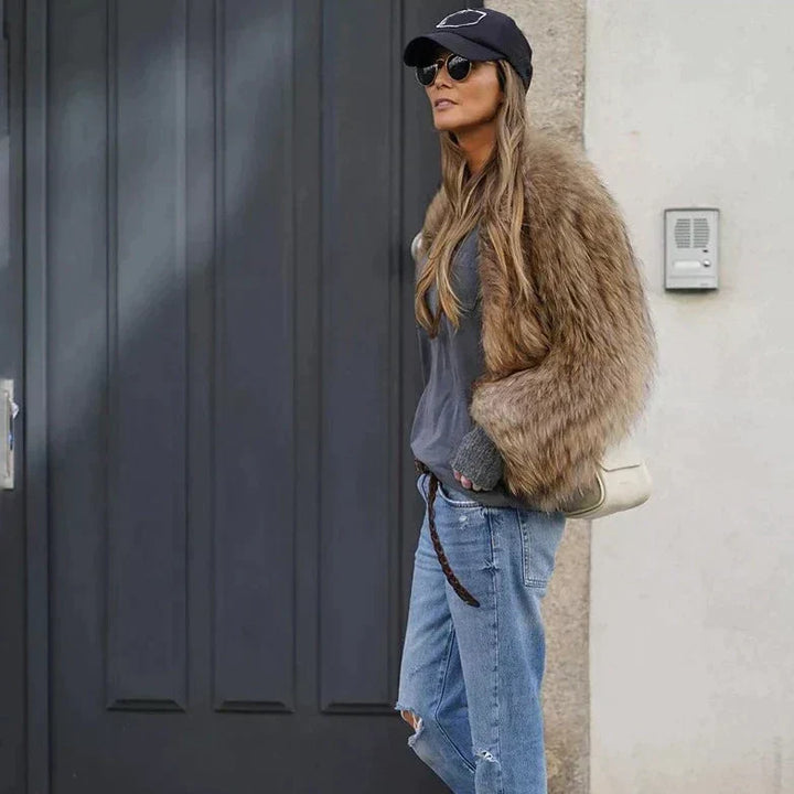 Luxe Plush Faux Fur Coat for Women - Clarisse-S-State of Style