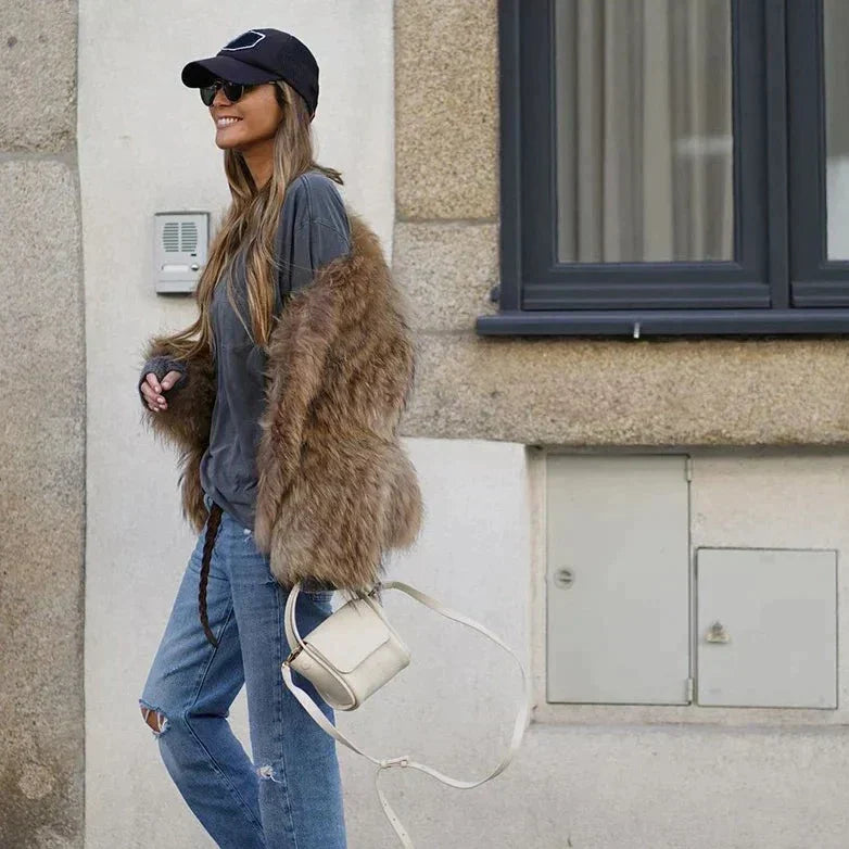 Luxe Plush Faux Fur Coat for Women - Clarisse-S-State of Style