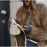 Luxe Plush Faux Fur Coat for Women - Clarisse-S-State of Style