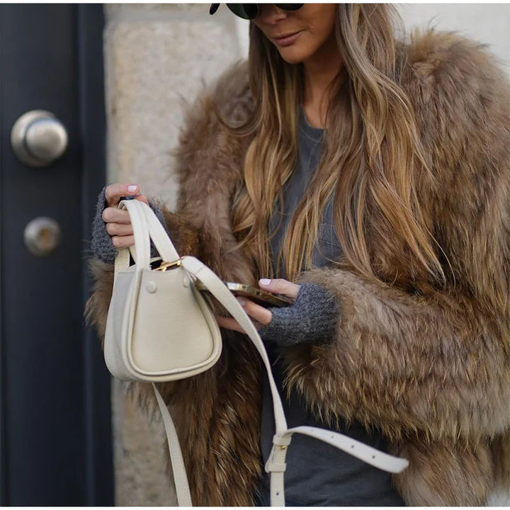 Luxe Plush Faux Fur Coat for Women - Clarisse-S-State of Style