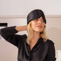 Luxe Silk Sleep Mask - RelaxMask-Black-State of Style