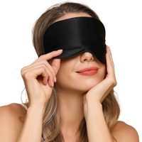 Luxe Sleep Mask in Pure Mulberry Silk - LunaPure-Blue-State of Style