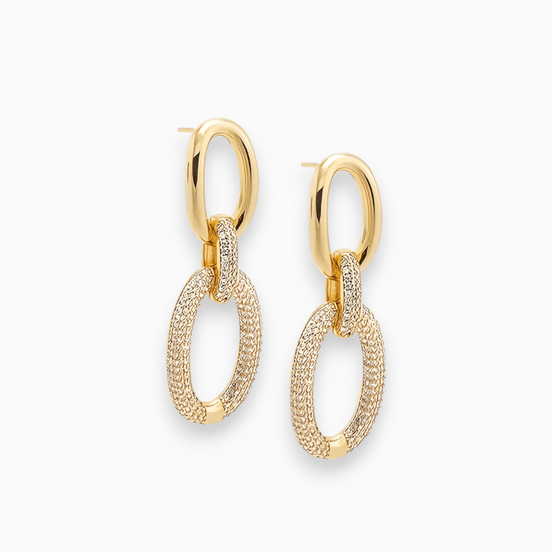 Luxe Sparkling Drop Earrings - Aurora-Gold-State of Style