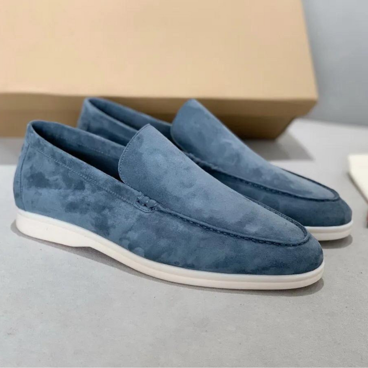 Luxe Suede Men's Loafers - Arthur-Blue Grey-EU 38-State of Style