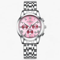Luxe Titanium Women’s Watch – Clémence-Silver Pink-State of Style