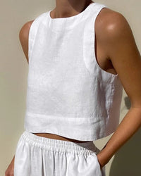 Luxe Two-Piece Set - Celeste-White-S-State of Style