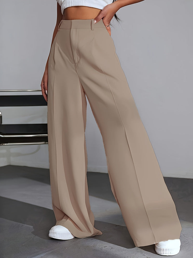 Luxe Wide-Leg Pants - Lana-Beige-S-State of Style