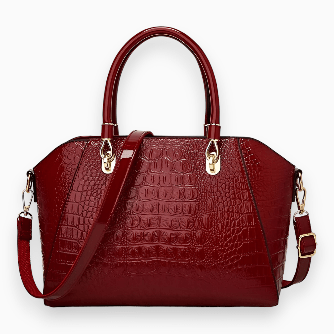 Luxe Women's Tote Bag - Celeste-Burgundy-State of Style