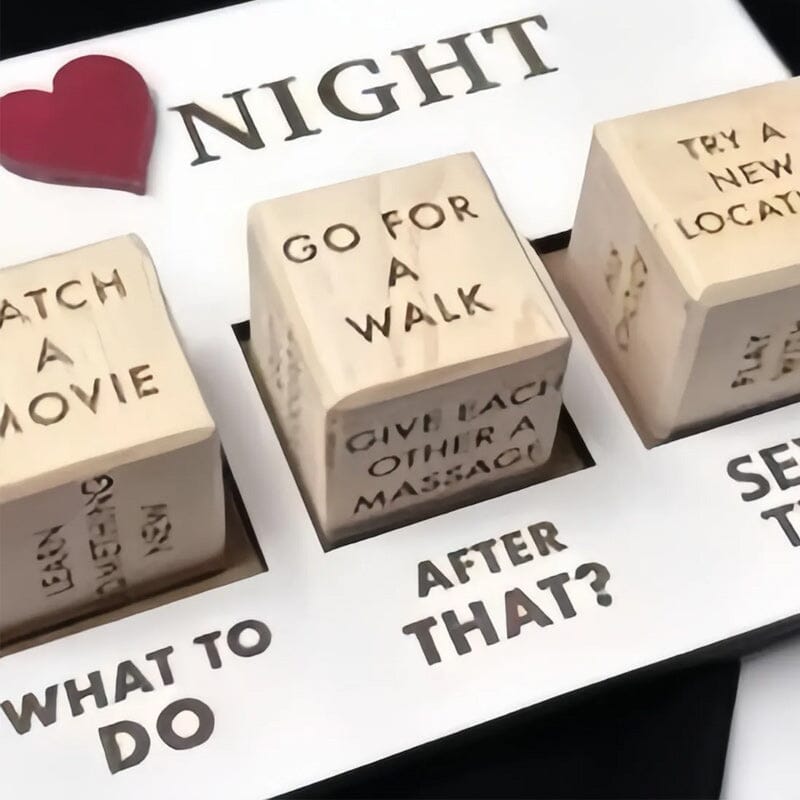 Luxe Wooden Date Night Dice Set - Creative and Exciting Date Ideas - Surprise Game-State of Style