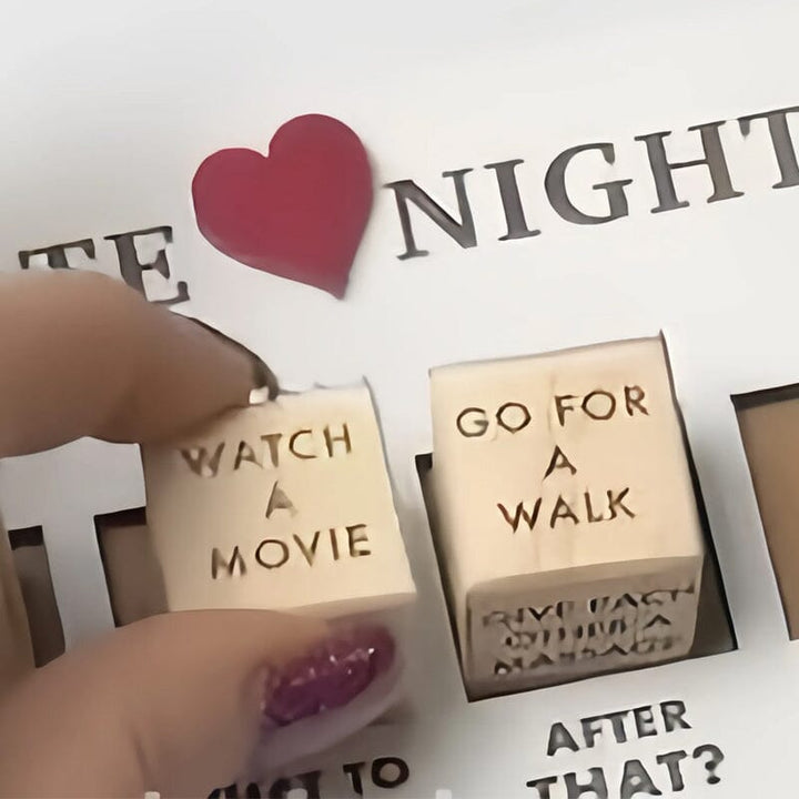 Luxe Wooden Date Night Dice Set - Creative and Exciting Date Ideas - Surprise Game-State of Style
