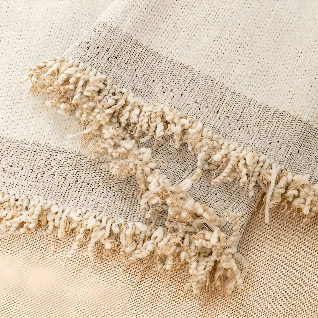 LuxeCasa Reversible Chenille/Cotton Sofa Cover-180x130cm-Grey-State of Style