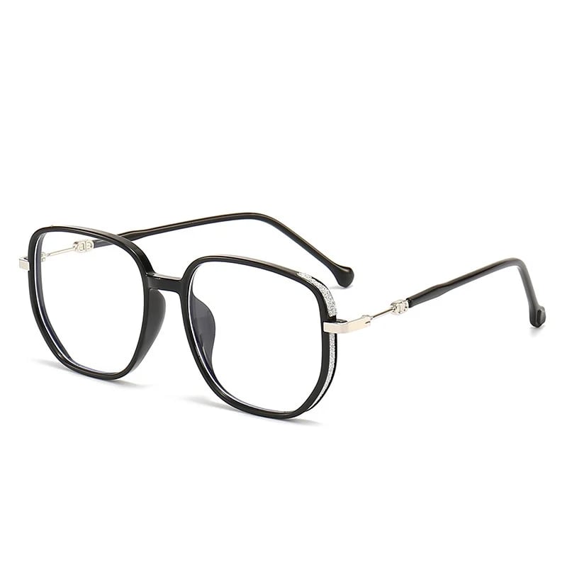 LuxeVision Stylish Anti-Blue Light Reading Glasses-Black-+1.00-State of Style