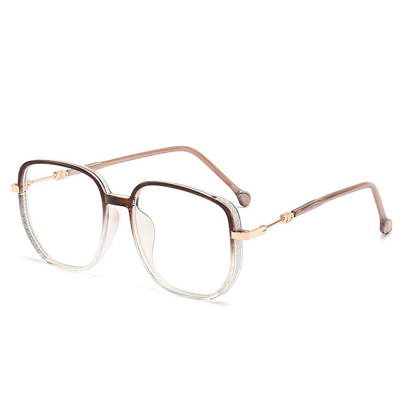 LuxeVision Stylish Anti-Blue Light Reading Glasses-Brown-+1.00-State of Style