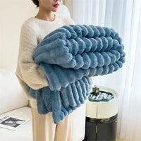 LuxuraWrap Soft Plush Maxi Blanket-120x200 cm-Blue-State of Style