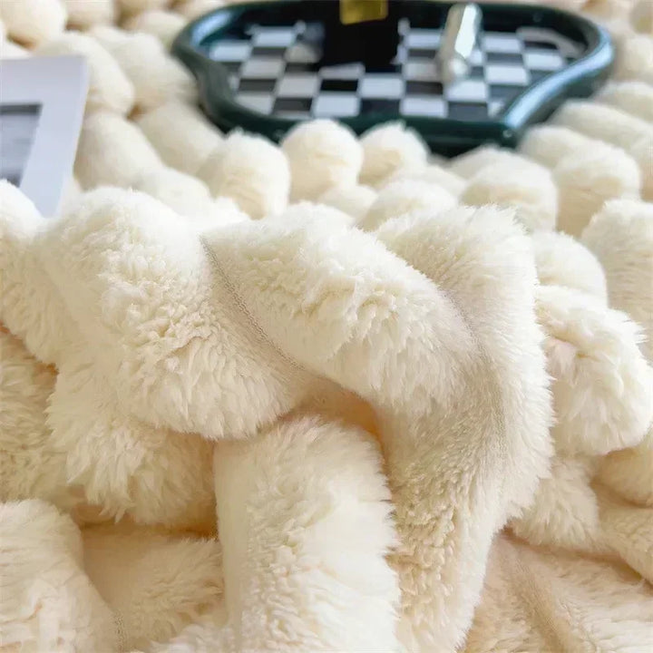 LuxuraWrap Soft Plush Maxi Blanket-120x200 cm-Cream-State of Style