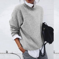 Luxurious and Comfortable Cashmere Sweater - Velaria-Grey-S-State of Style