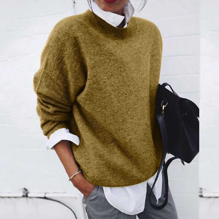 Luxurious and Comfortable Cashmere Sweater - Velaria-Khaki-S-State of Style