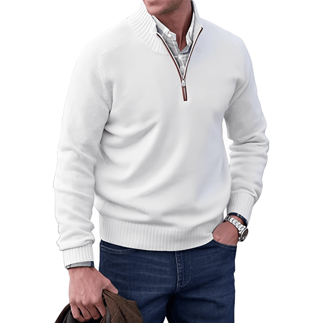 Luxurious and Comfortable Men's Jumper - Logan-White-M-State of Style