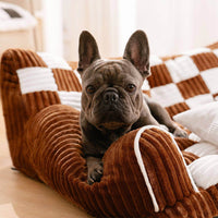Luxurious Dog Bed Sofa - King's Chillout Sofa-M-Brown-State of Style