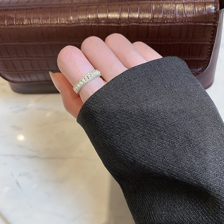 Luxurious Gold Ring with Pearl - Martina-State of Style