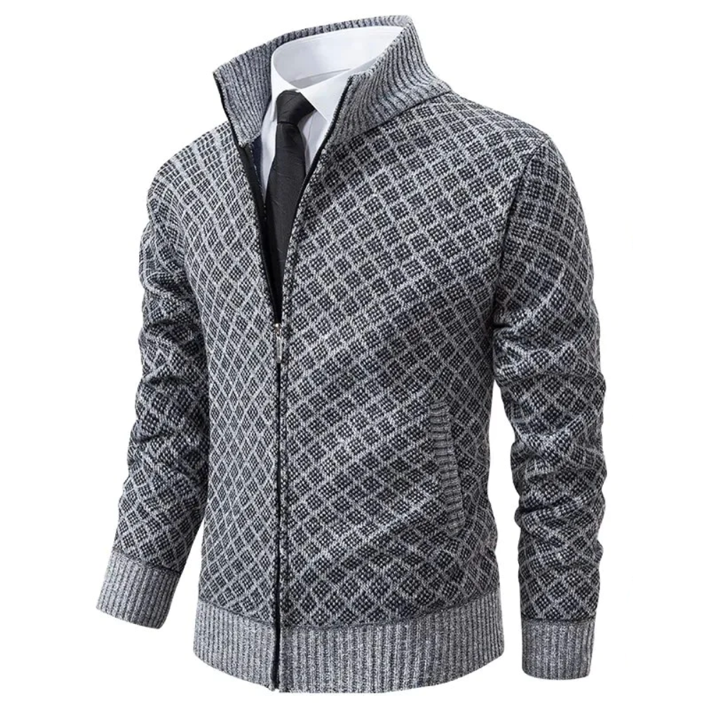 Luxurious Knitted Men's Sweater - Oliver-Grey-XS-State of Style