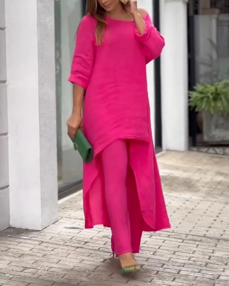 Luxurious Leisure Set for Women - Emma-Pink-S-State of Style