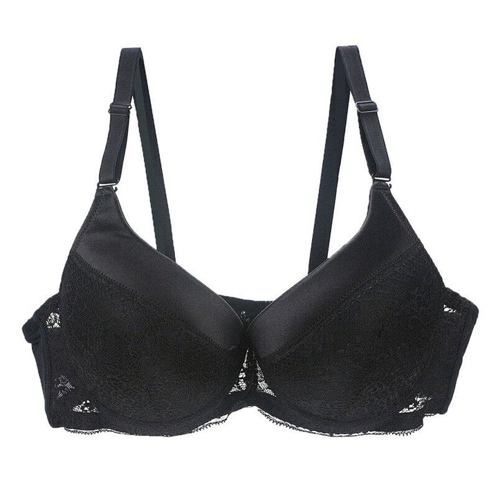Luxurious Plus Size Lace Bra – Elegant & Supportive-Black-12B-State of Style