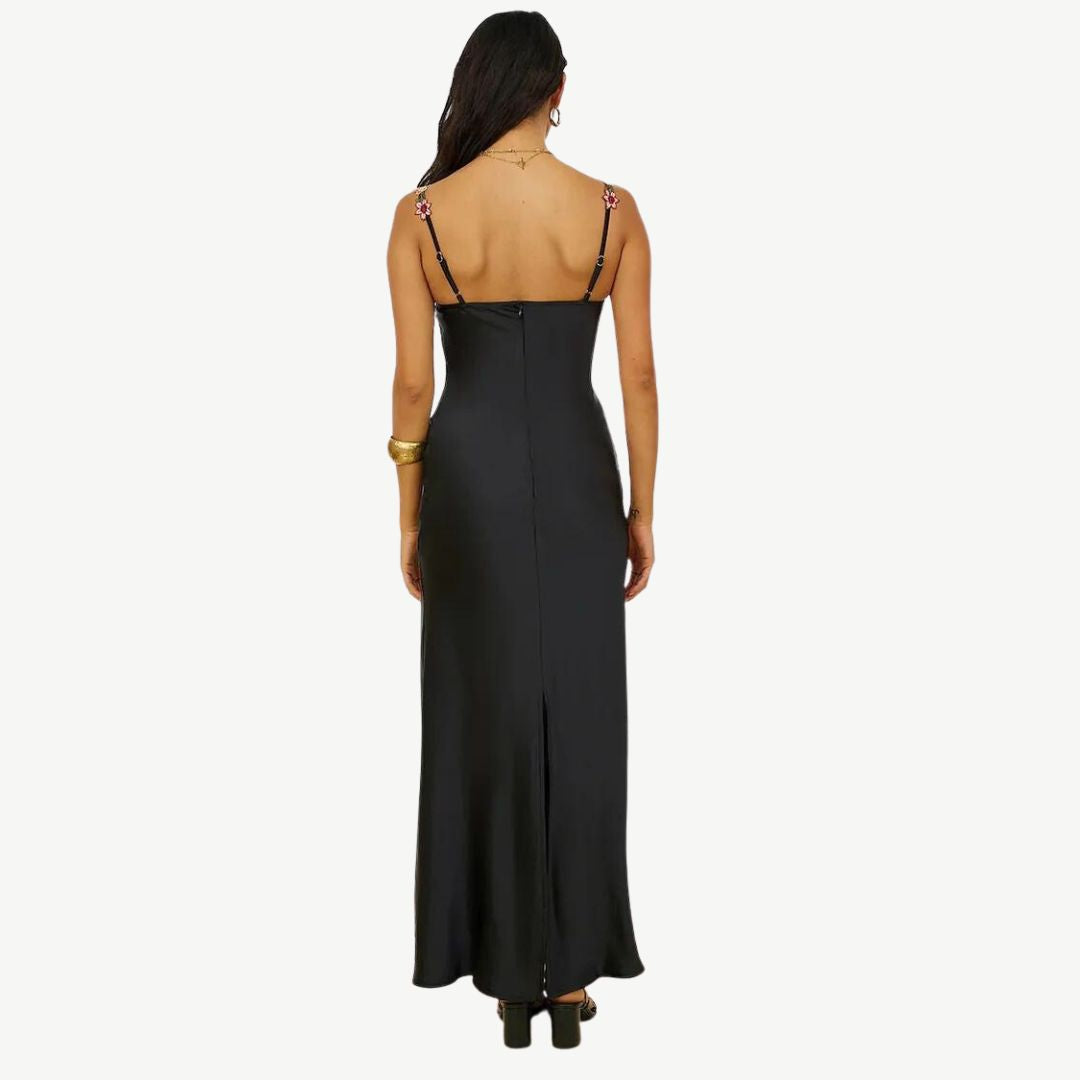 Luxurious Satin Slip Dress - Celeste-Green-S-State of Style