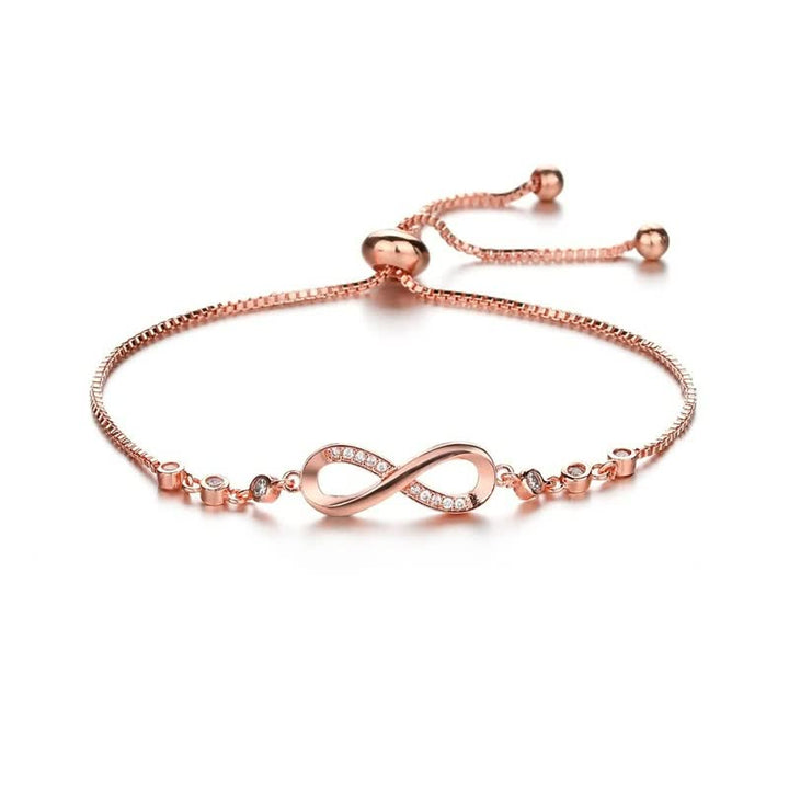 Luxurious Women's Bracelet | Elegant Chain Jewellery-Rose Gold-State of Style