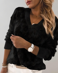 Luxurious Women's Sweater - Mila-Black-XS-State of Style