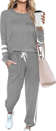 Luxury 2-Piece Jogging Outfit - Lisa-Grey-S-State of Style