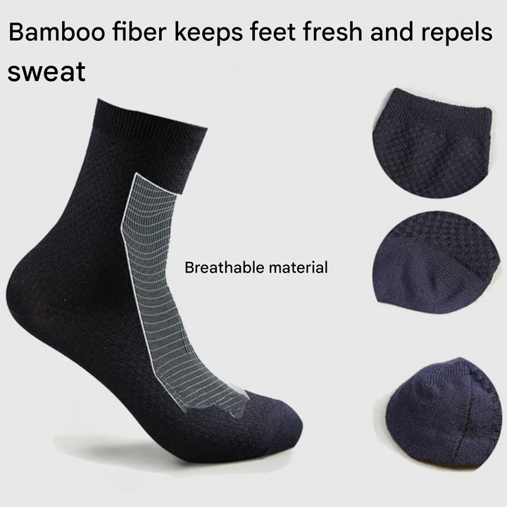 Luxury Bamboo Socks - BambooSoft-1 + 1 Free-Grey-38-41-State of Style