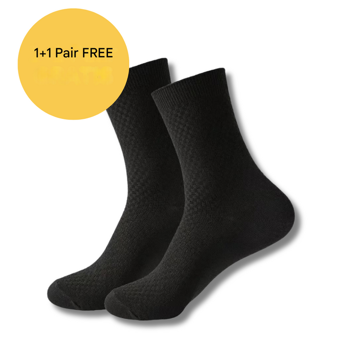 Luxury Bamboo Socks - BambooSoft-1 + 1 Free-Grey-38-41-State of Style