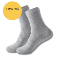 Luxury Bamboo Socks - BambooSoft-1 + 1 Free-Grey-38-41-State of Style