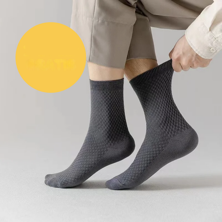 Luxury Bamboo Socks - BambooSoft-1 + 1 Free-Grey-38-41-State of Style